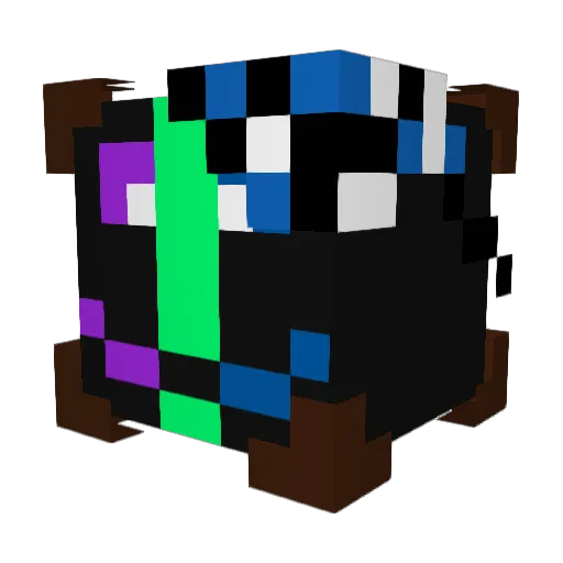 Melli85 Minecraft avatar head, 3D render