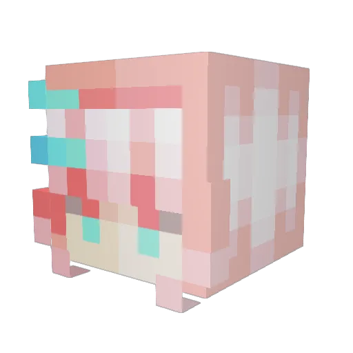 MelloBro00 Minecraft avatar head, 3D render