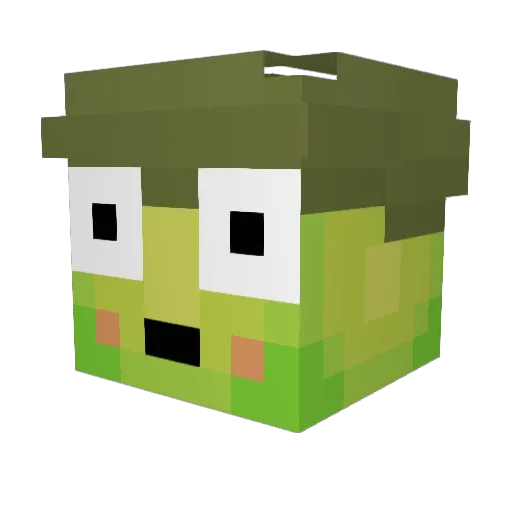 Mello_Mattress Minecraft avatar head, 3D render