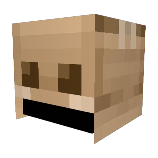 Melloh__ Minecraft avatar head, 3D render