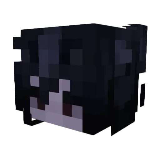 MellohiiEnd Minecraft avatar head, 3D render
