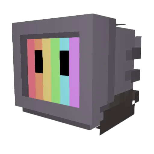 Mellow01 Minecraft avatar head, 3D render