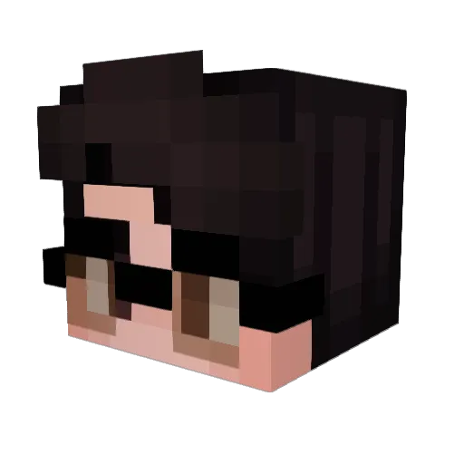 Mellow486 Minecraft avatar head, 3D render