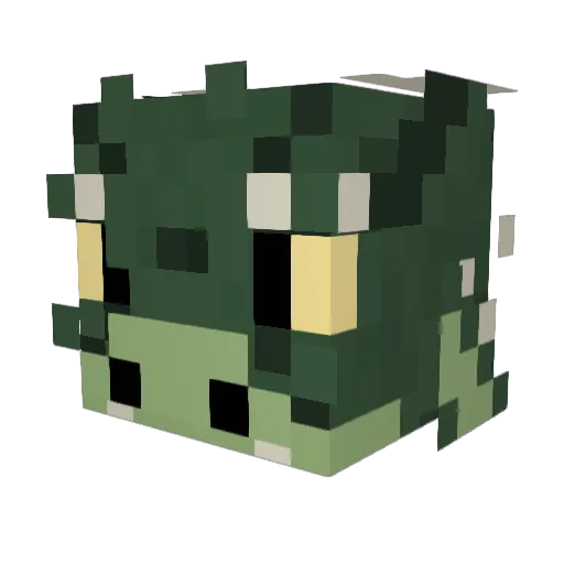 MellowAnarchist Minecraft avatar head, 3D render