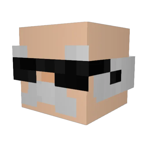 MellowBlizzard Minecraft avatar head, 3D render