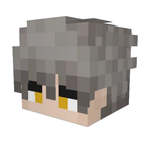 MellowCan Minecraft avatar head, 3D render
