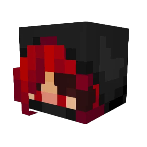 MellowGirl420 Minecraft avatar head, 3D render