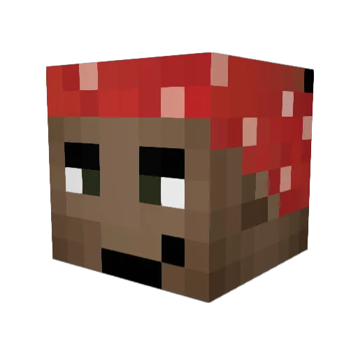 MellowJDT Minecraft avatar head, 3D render