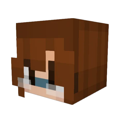 MellowMay_ Minecraft avatar head, 3D render
