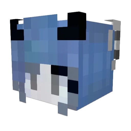 Mellowdy_ Minecraft avatar head, 3D render