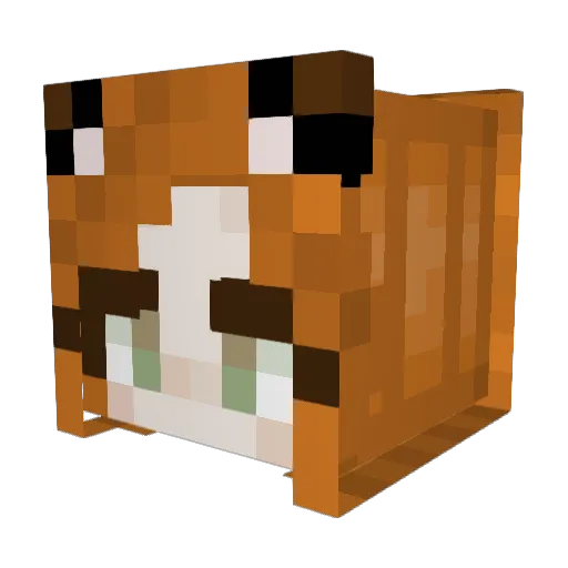 Mellzorrr Minecraft avatar head, 3D render