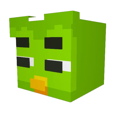 Melman3301 Minecraft avatar head, 3D render