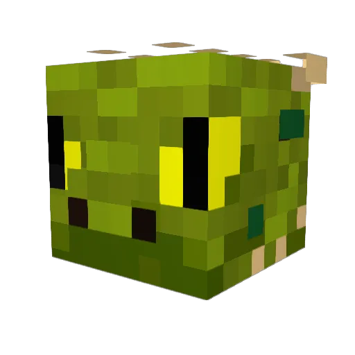 Melmenos Minecraft avatar head, 3D render
