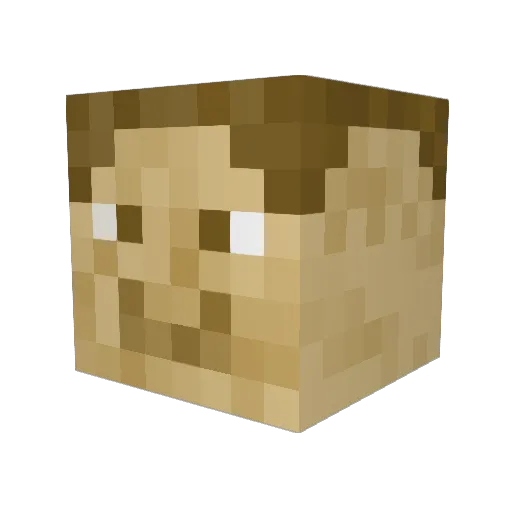 Melmer_723 Minecraft avatar head, 3D render