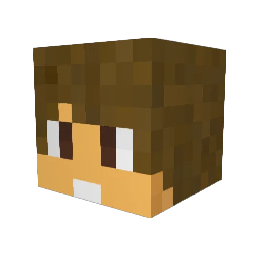 Melmorar99 Minecraft avatar head, 3D render