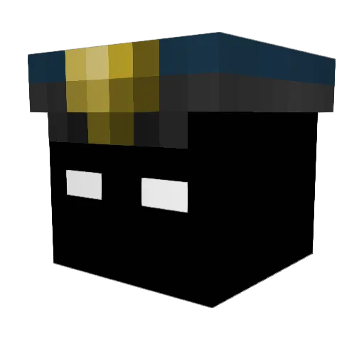 MeloGG_ Minecraft avatar head, 3D render