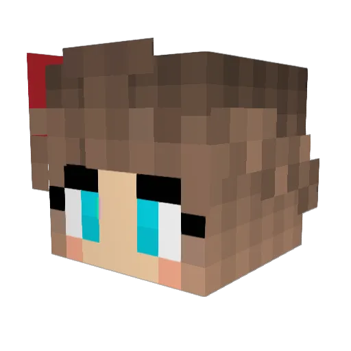 MeloSyd Minecraft avatar head, 3D render