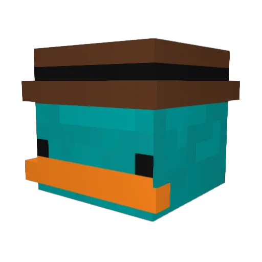 Melodie_abx Minecraft avatar head, 3D render