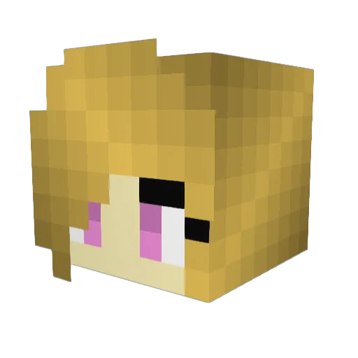 Melodious_Latios Minecraft avatar head, 3D render