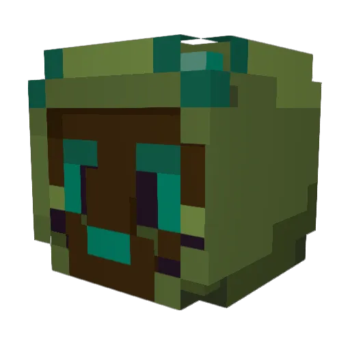 MeloditeCat Minecraft avatar head, 3D render