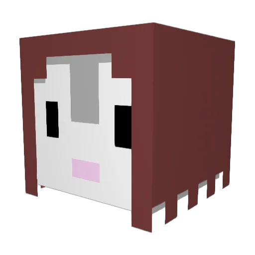 Melody0793 Minecraft avatar head, 3D render