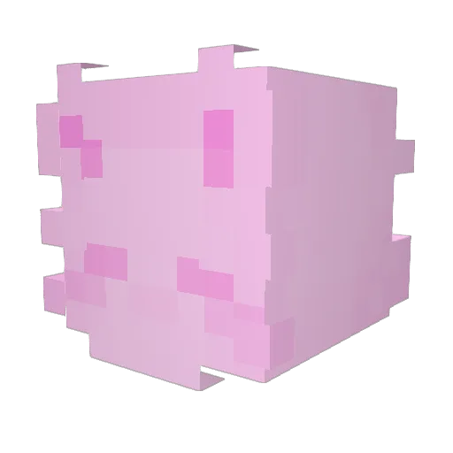 MelodyQTPIE Minecraft avatar head, 3D render