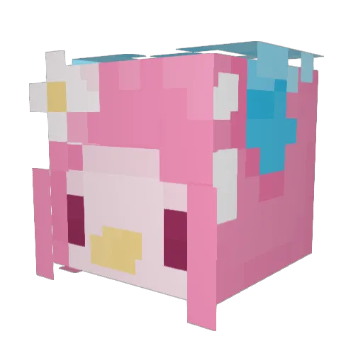 MelodyReaperMC Minecraft avatar head, 3D render