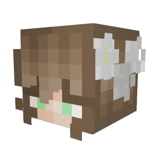 Melody_99 Minecraft avatar head, 3D render