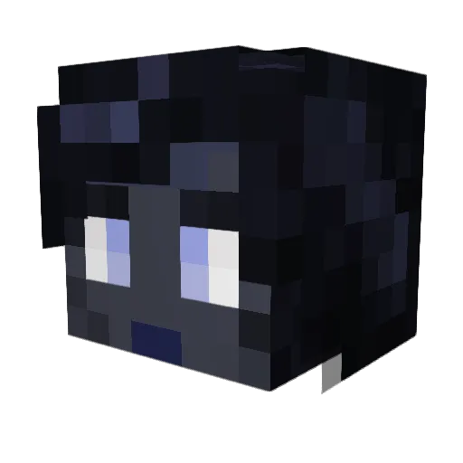 Melody_Loka Minecraft avatar head, 3D render