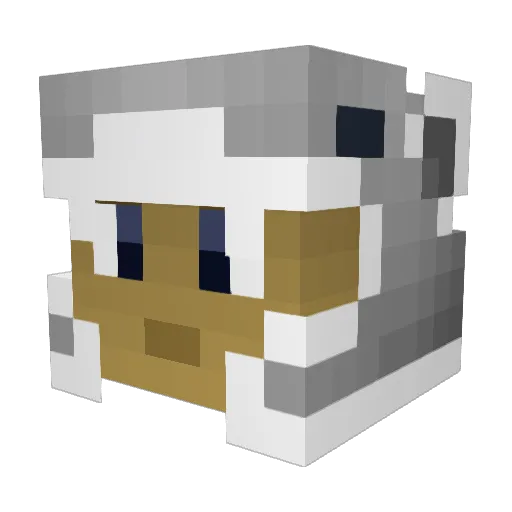 Melody_Marks Minecraft avatar head, 3D render
