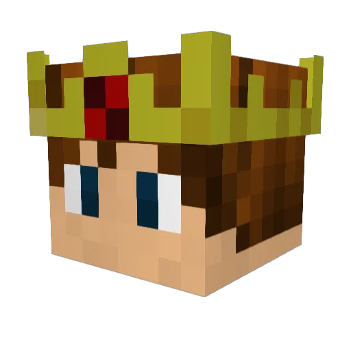 MeloenMan Minecraft avatar head, 3D render