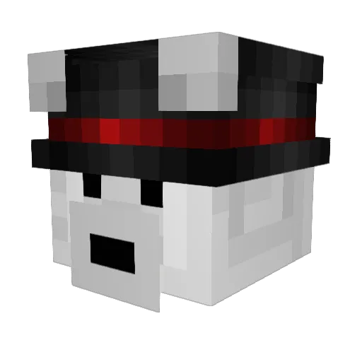 Meloli Minecraft avatar head, 3D render