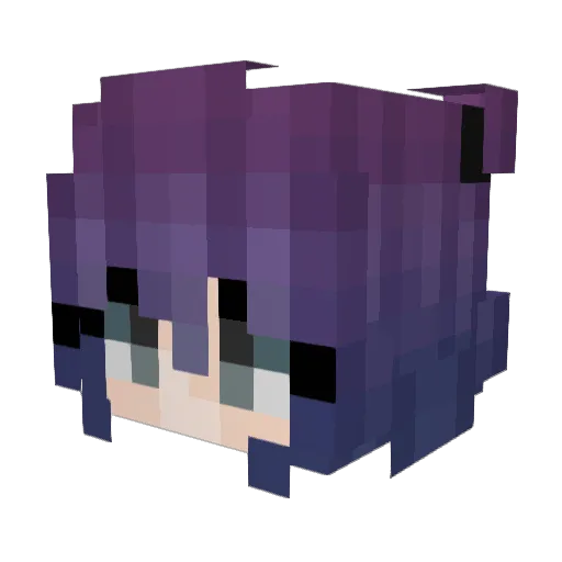 Melomee Minecraft avatar head, 3D render