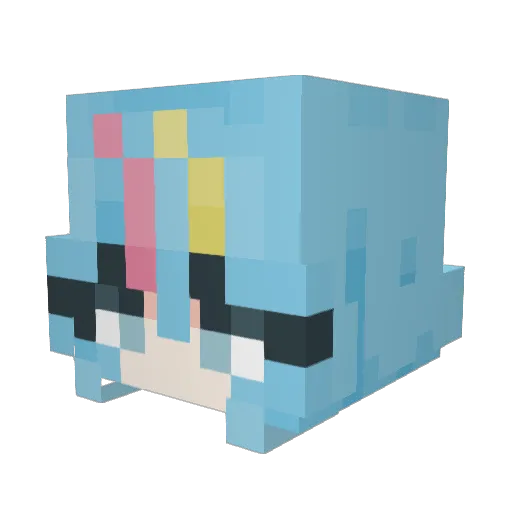 MelonBerry85 Minecraft avatar head, 3D render
