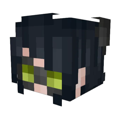 MelonLordGwyn Minecraft avatar head, 3D render