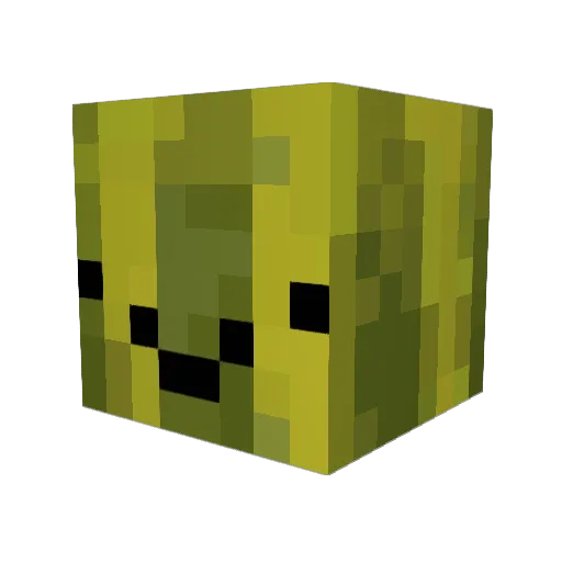 Melon_000 Minecraft avatar head, 3D render