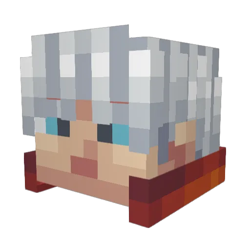 MelonadeLemon Minecraft avatar head, 3D render