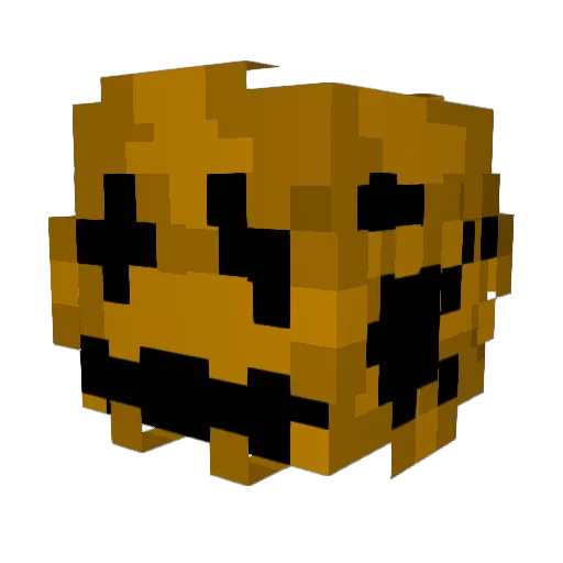 Melonapplesauce Minecraft avatar head, 3D render