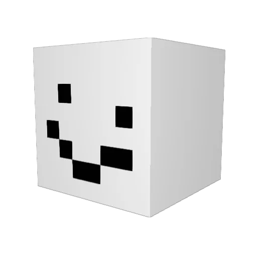 Meloncholy726 Minecraft avatar head, 3D render