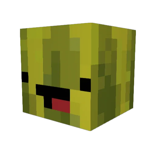 Melone67 Minecraft avatar head, 3D render