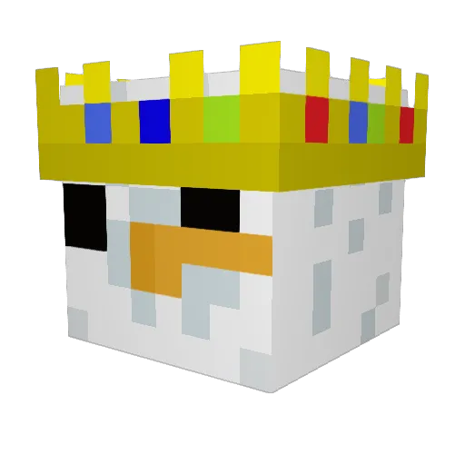Melonie0815 Minecraft avatar head, 3D render