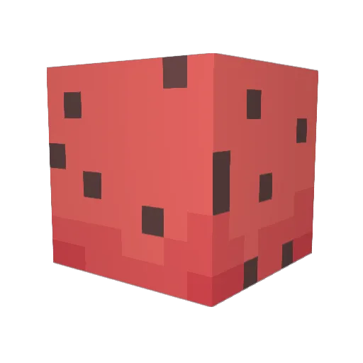 Melons522 Minecraft avatar head, 3D render