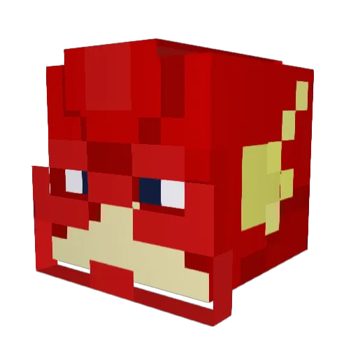 Meloooche Minecraft avatar head, 3D render