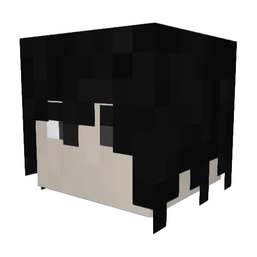 Melorean Minecraft avatar head, 3D render