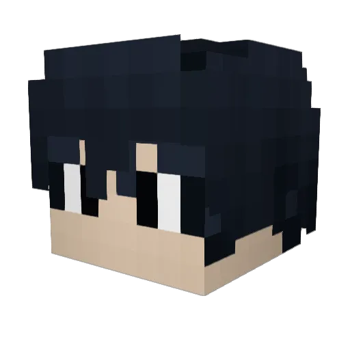 Meloreis676 Minecraft avatar head, 3D render