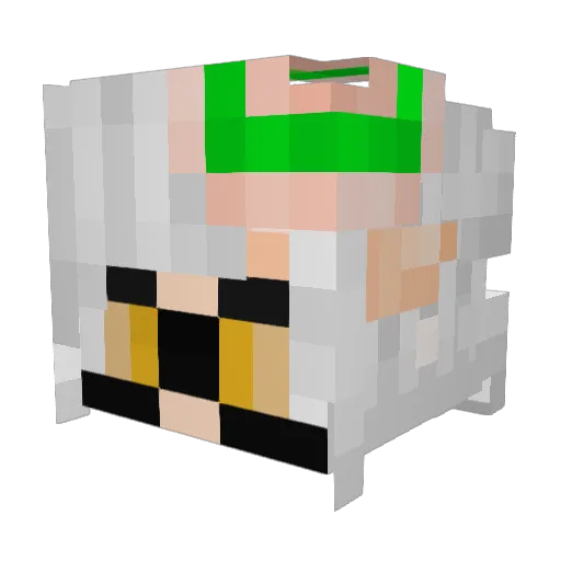 Melort70 Minecraft avatar head, 3D render