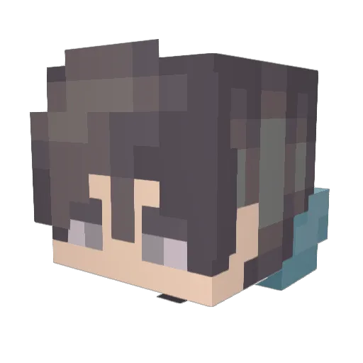 Melpo650 Minecraft avatar head, 3D render