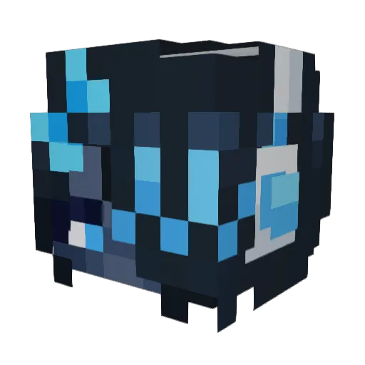 Melrory Minecraft avatar head, 3D render