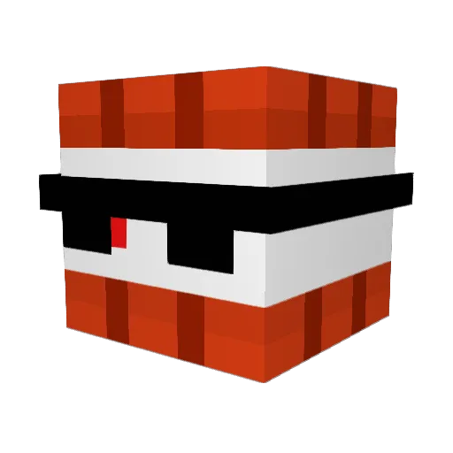 Melsidious Minecraft avatar head, 3D render