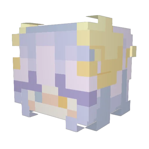 Melss15 Minecraft avatar head, 3D render